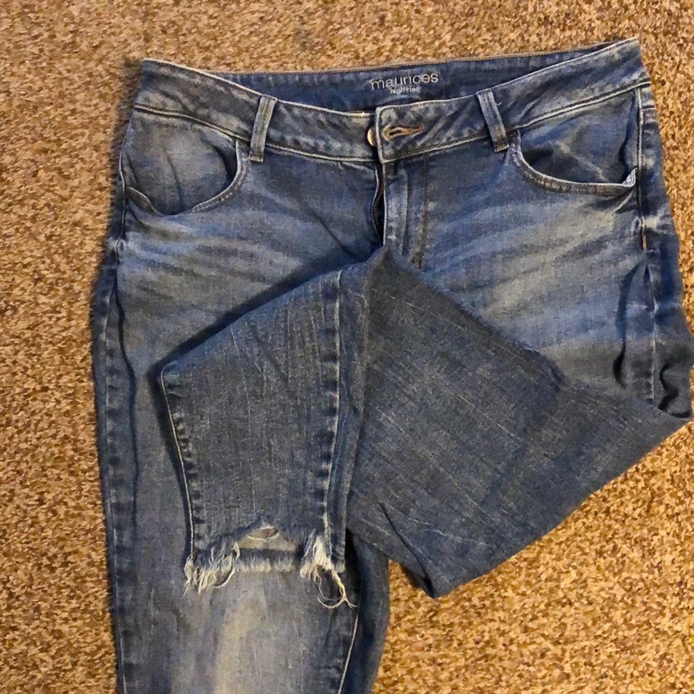 Maurices high rise skinny jeans. 16W reg.